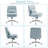Upholstered Armless Task Office Chair without Wheels-1868986327