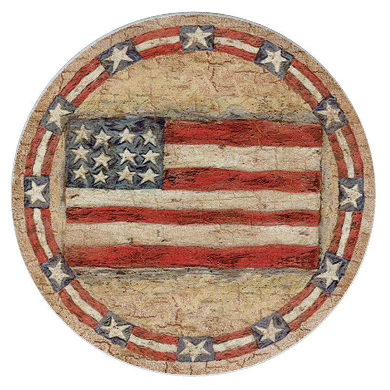 Americana 4-Pack Natural Sandstone Coasters