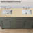 60'' Engineered Stone Double Bathroom Vanity Top with Sink – For Vanity Replacement, No Cabinet
