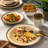 Gibson Elite Moonstruck 16-Piece Dinnerware Set, Orange