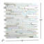 Iris White Random Sized Metal/Glass Linear Mosaic Wall Tile