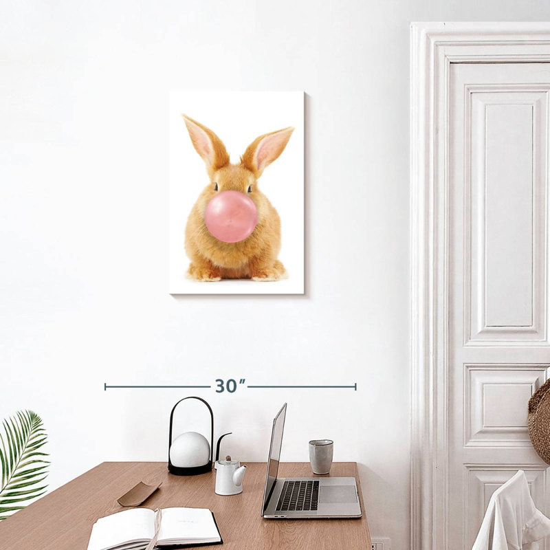 Rabbit Bubble Gum, 24" H x 16" W