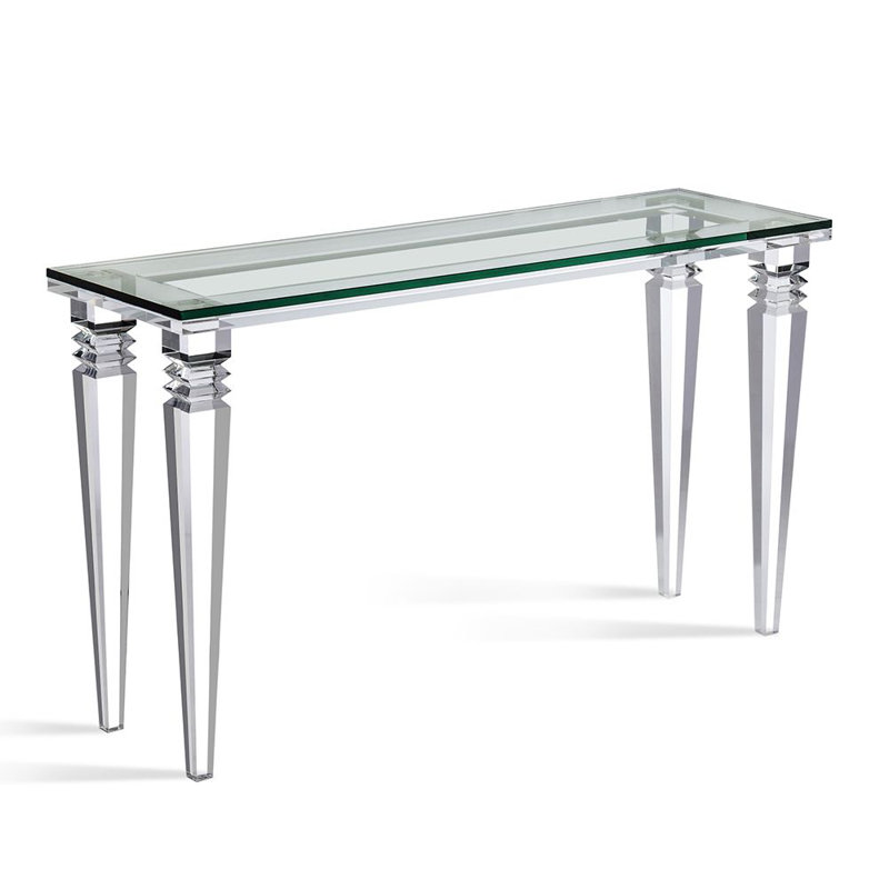 Savannah 52'' W Glass Console Table