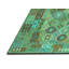 Tapis turquoise / vert en laine tissé à la machine 2 pi x 3 pi Erandi Southwestern