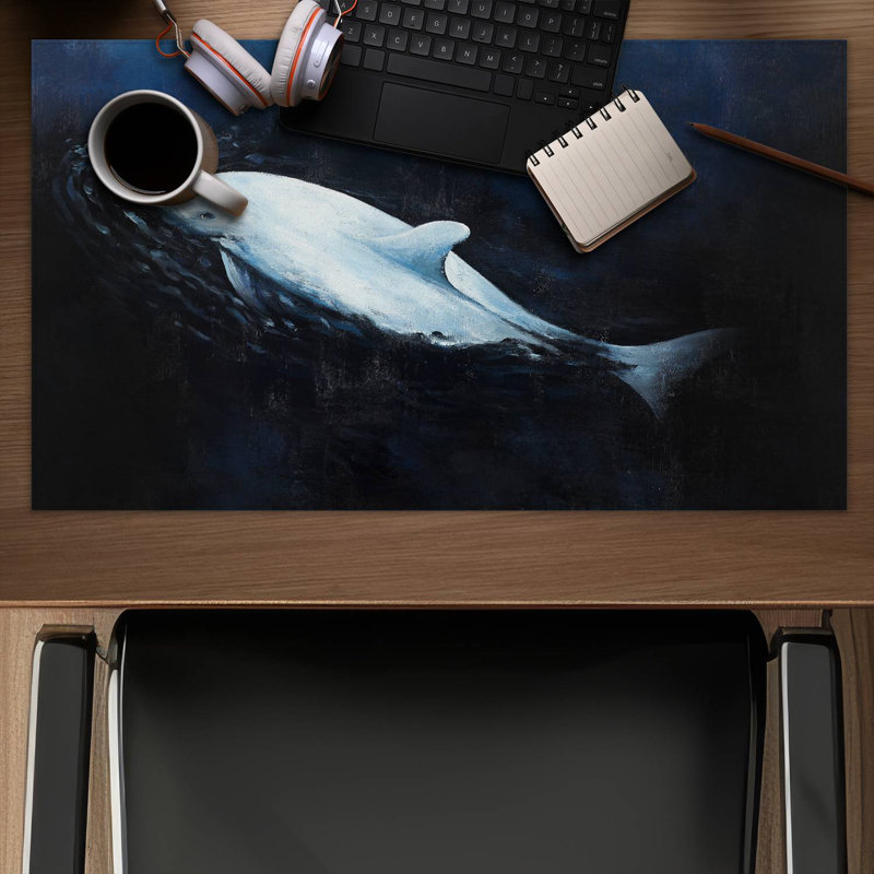 Swimming dolphin - 14.00"x24.25" Desk mat