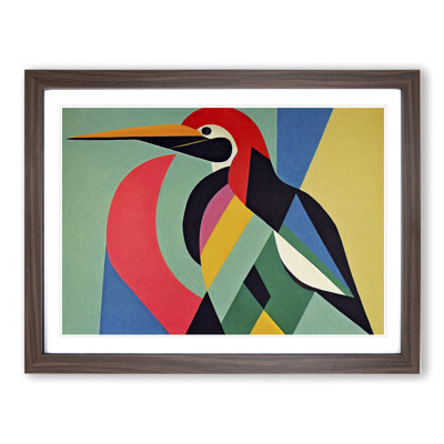 XH1022-6864X Pelican Abstract Art 1 Piece Single Picture Frame Wall Art