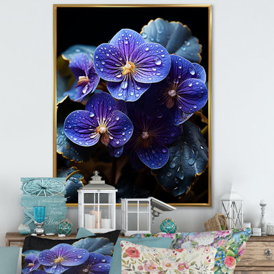 " Violets Illuminated By Moonlight "