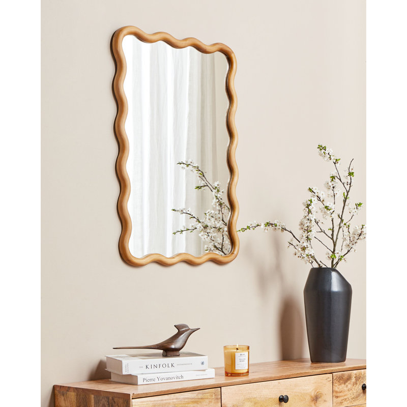 Serinah Solid Wood Irregular Mirror