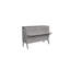 Grand lit escamotable avec port USB et tablettes amovibles de chaque côté, lit escamotable en pin massif pour bureau à domicile, chambre d'amis, gris-1606815713
