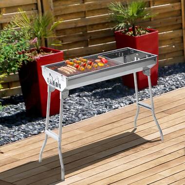 BBQ Croc Easy Portable Charcoal Grill, Folds to 1.5 & Reviews