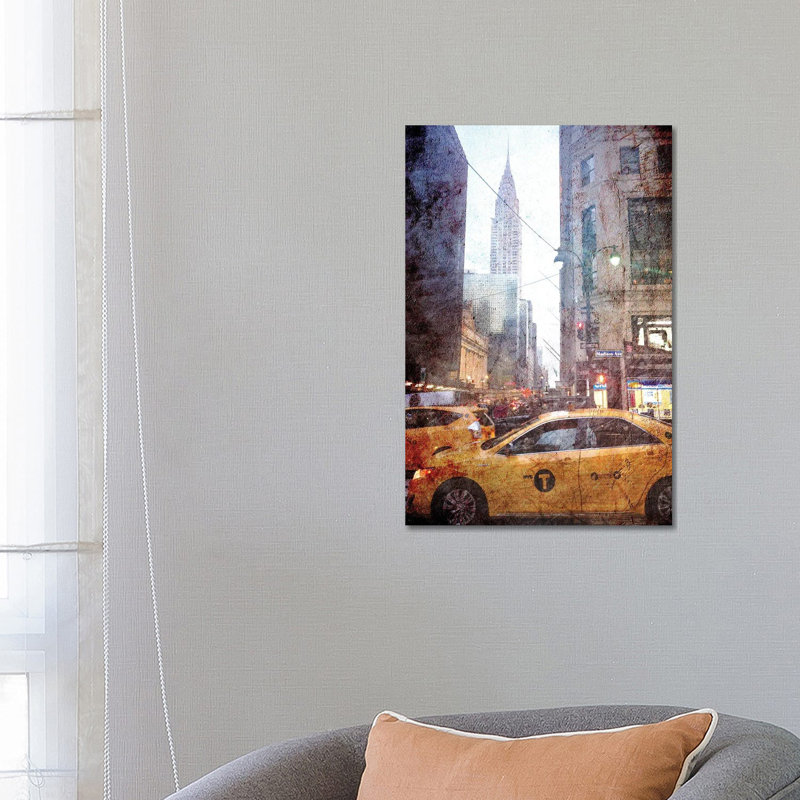 Rainy Madison Avenue by Acosta - Wrapped Canvas Print, 66.04 cm H x 45.72 cm W x 3.175 cm D