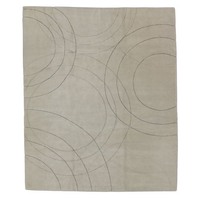 Cirque Geometric Area Rug in Gray/Neutral/Beige