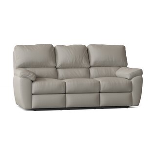 Vercelli 82" Genuine Leather Pillow Top Arm Reclining Sofa