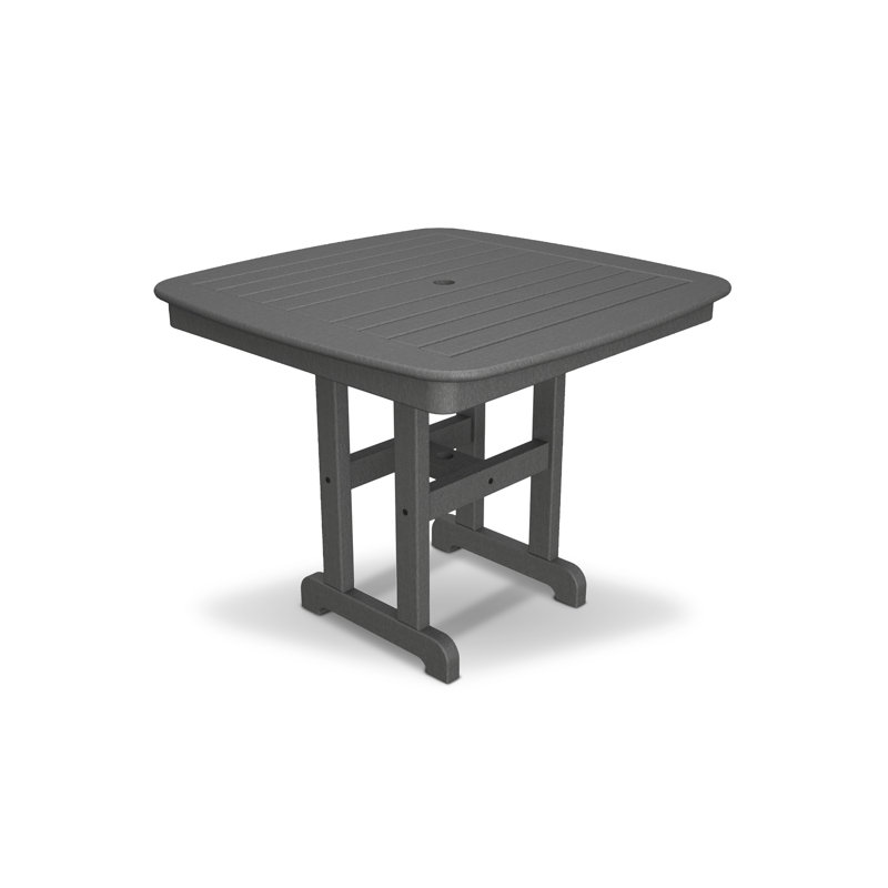 TREX Outdoors Yacht Club Dining Table, 37", Gray
