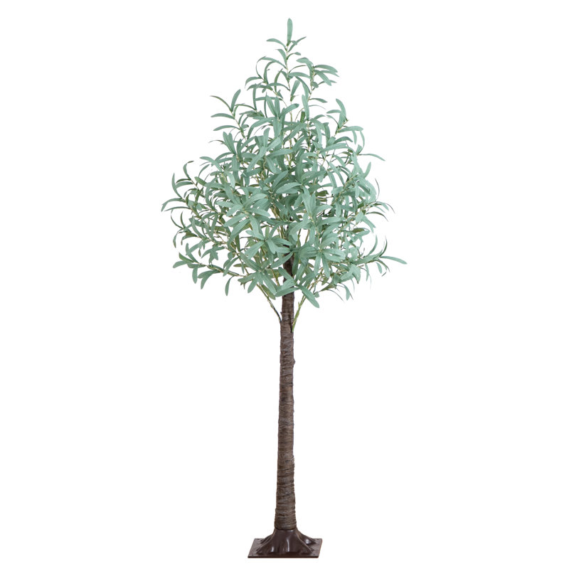 5ft. Lighted Artificial Olive Tree with 300 Warm White LED Lights