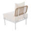 Ensemble de canapé modulaire de patio 8 pièces avec table basse en verre trempé et table basse en bois-1365221774
