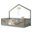 Lit simple Montessori avec lumière DEL et rails hauts-452644969