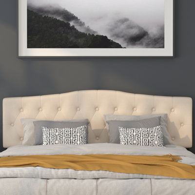 Ciriaca Arched Button Tufted Upholstered Headboard
