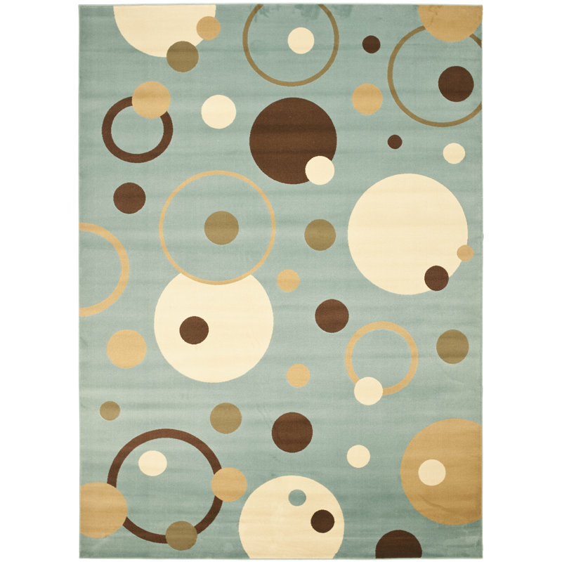 Tapis géométrique Charis Porcello Performance, Rectangle 8 pi x 11 pi 2 po