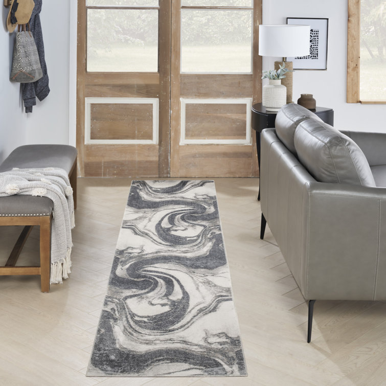 Tapis d'intérieur moderne ivoire Nourison Astra