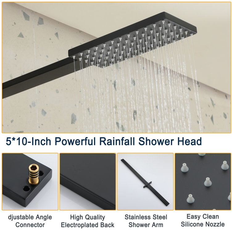 Clihome®  2-Function Bathroom Complete Shower System with Rough-in Va