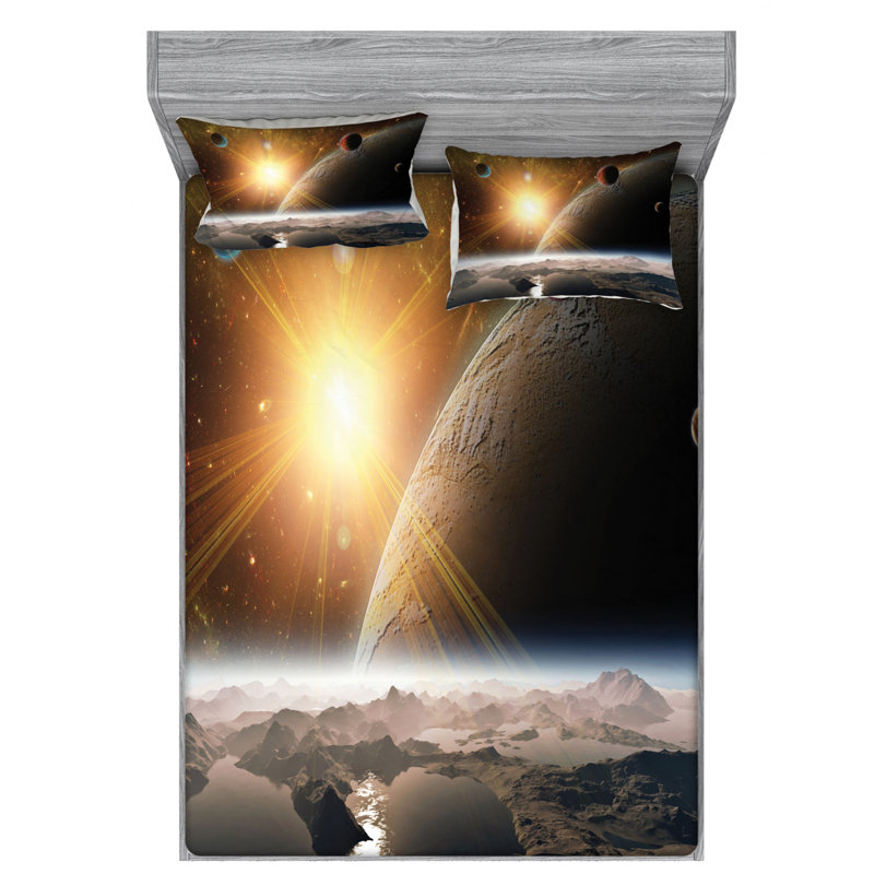 Microfiber Sheet Set, Queen Sheet Set with Fitted Sheet