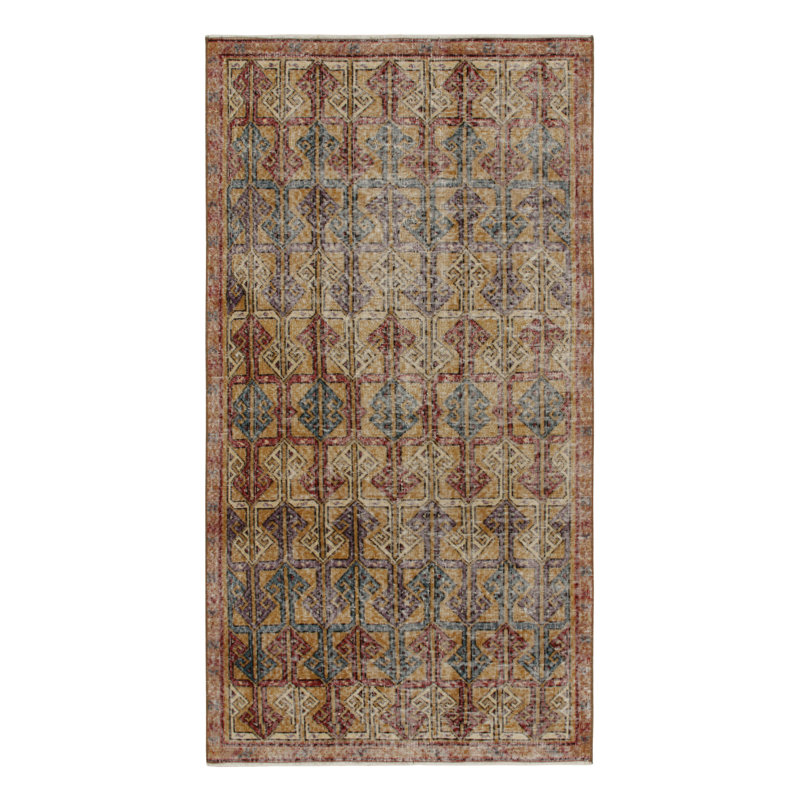 One-of-a-Kind Hand Knotted Area Rug, Rectangle 3'9" x 6'10"
