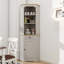 Armoire de rangement de 68 po de hauteur avec 1 porte, 1 tiroir et tablette réglable pour une utilisation efficace de l'espace dans les espaces de vie, de salle à manger, de cuisine et de salle de bain