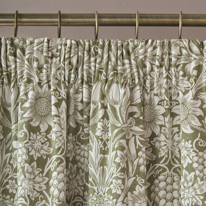 Cotton Blend Blackout Curtain Panel Pair, 168cm W x 183cm L