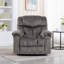 Fauteuil inclinable pivotant et berçant avec canapé en cuir reconstitué chauffant et chauffant-584936911