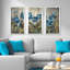 Argent et saphir - cadre photo imprimé multi-pièces-22482895