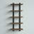 Rundell 20" Wide Rustic Industrial Solid Wood and Metal Frame Wall Mounted 5 Tiered Shelf