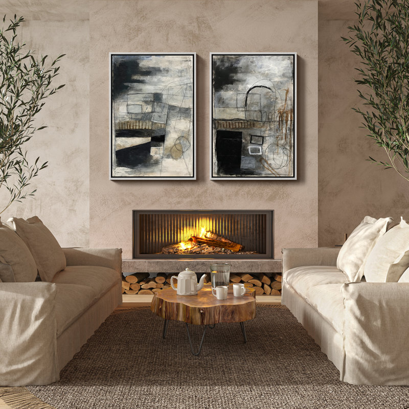 Art mural encadré, rétro, antique et classique pour chambre à coucher - 16 po x 24 po, H 24 po x l 16 po, Blanc