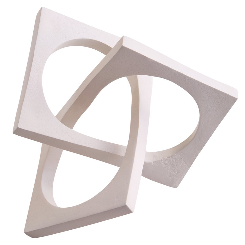 Alexandera Abstract Figurines & Sculptures, Cream