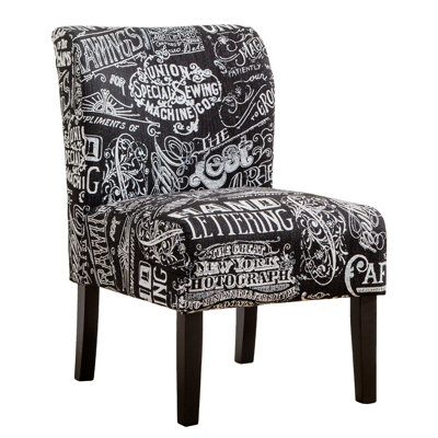 Indoor Modern Chair, Armless Contemporary Accent Chair