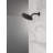 PivotPro Rain Showerhead, Single Setting 7 Inch Round Shower Head 2.5 GPM Matte Black-116423681