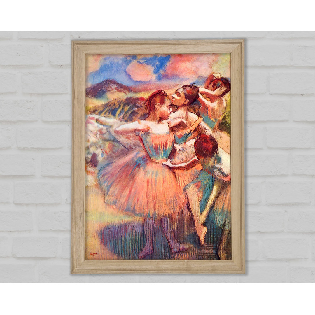 Tänzerinnen in der Landschaft von Degas - Einzelne Bilderrahmen Kunstdrucke