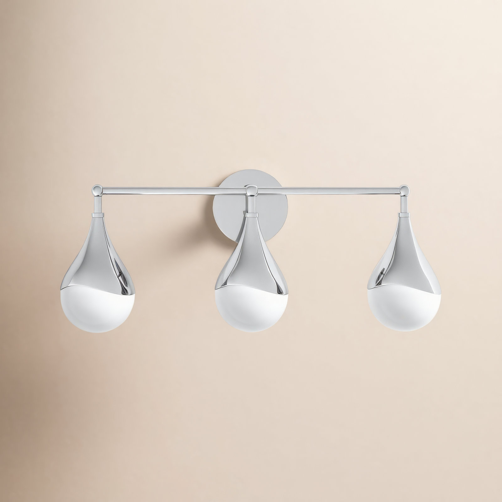 Algiers 3 Light Dimmable Vanity Light, Polished Nickel