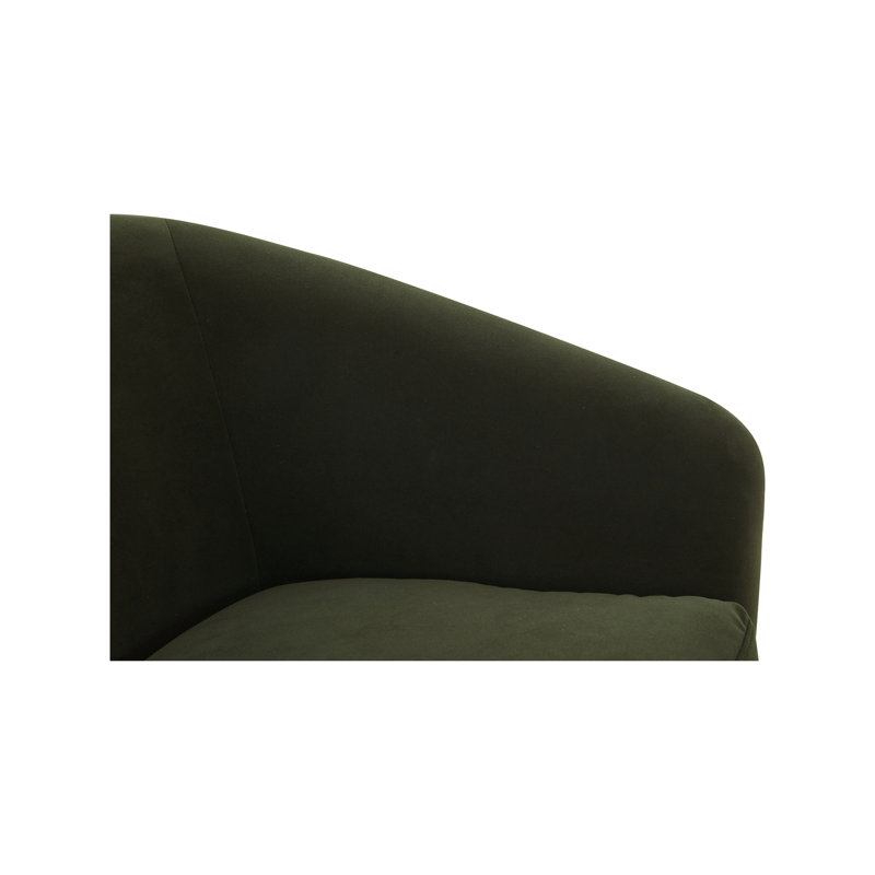 OSCY SWIVEL CHAIR VEGAN SHEARLING WHITE, Dark Green