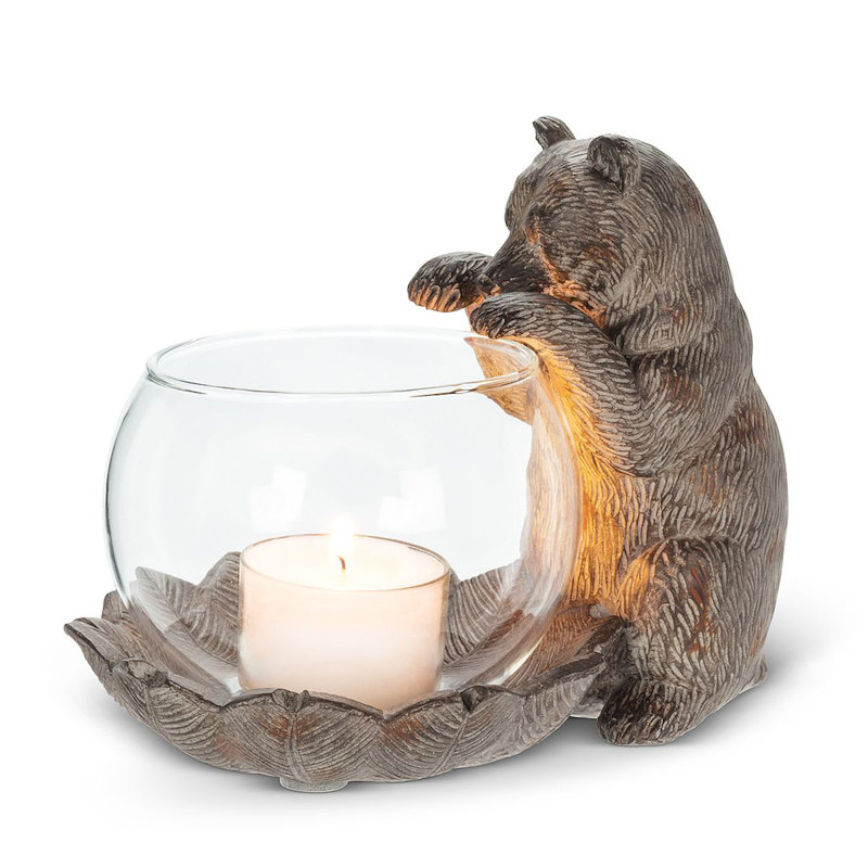 4'' H Glass Tabletop Votive Holder