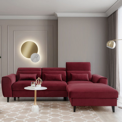 Canapé-lit modulaire avec rangement Foble - Bourgogne