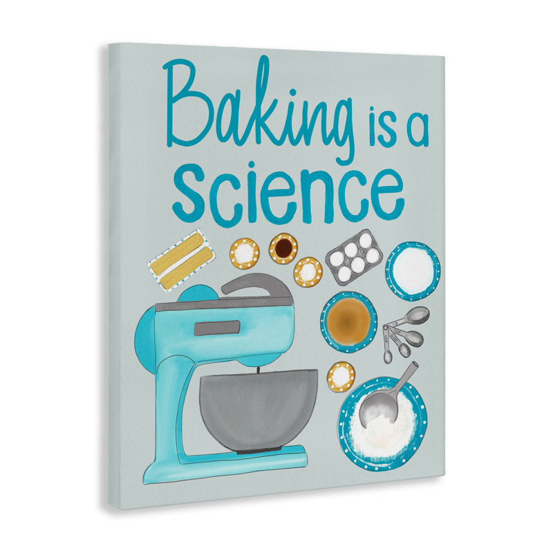 Baking Is A Science Canvas, design by Christine Becker, 40" H x 30" W