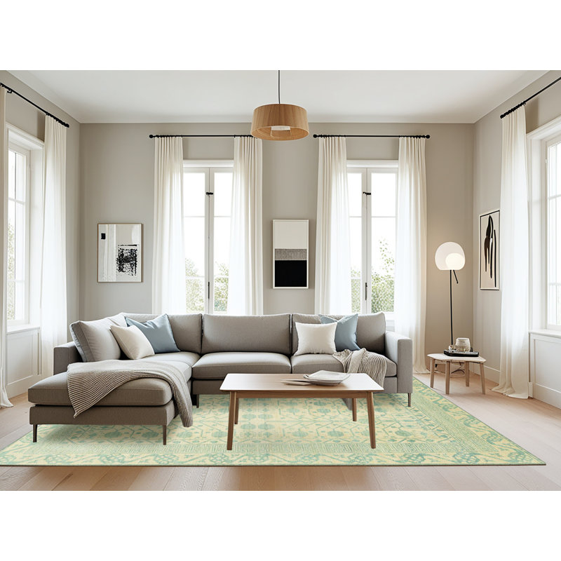 Tapis abstrait moderne 2600, Rectangle 8 pi x 10 pi