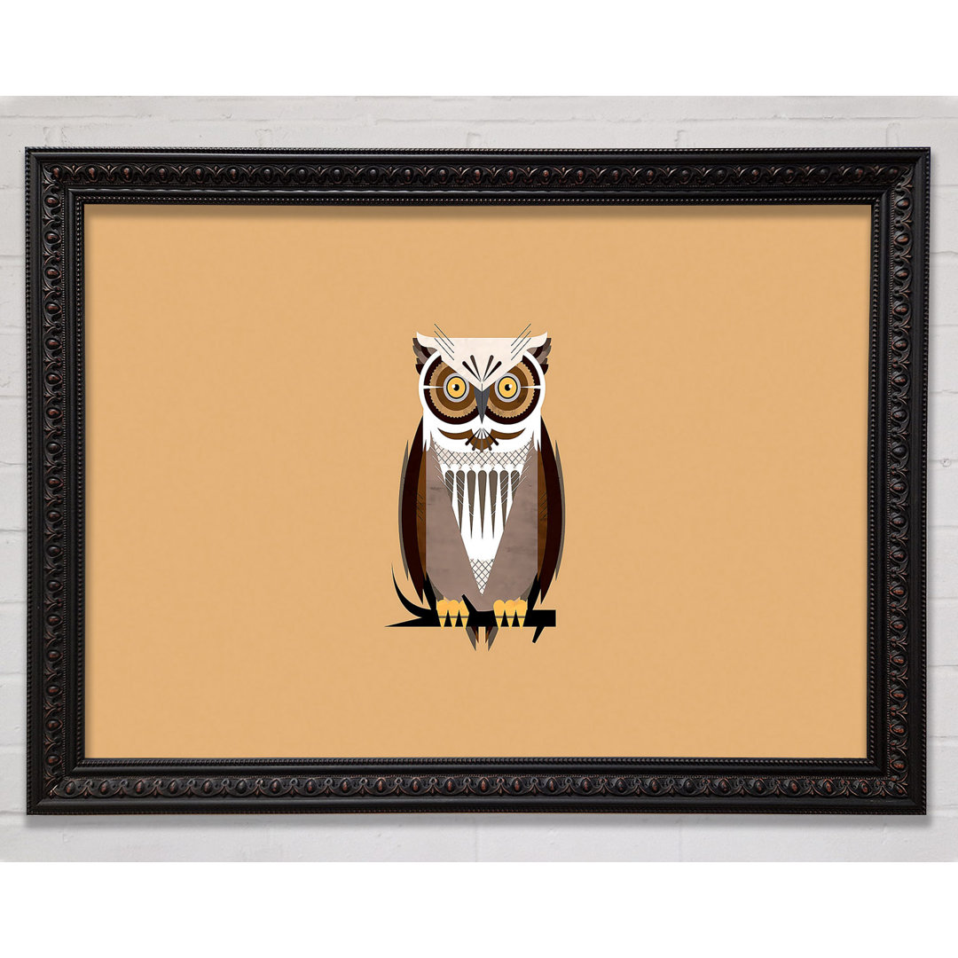 Glasbild Owl