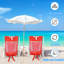 Chaise de plage pour adultes avec sangles de sac à dos, capacité de 300 lb, structure en aluminium inclinable et pliable, tissu 600D, ajustable et fixation de porte-serviettes