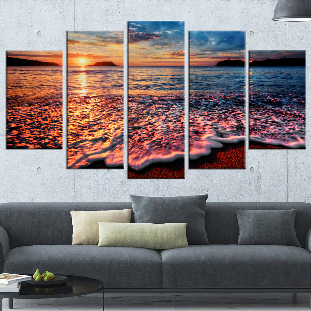 " Peaceful Evening Beach View " 5 - Pieces Highland Dunes