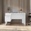 Bureau blanc à 2 tiroirs avec 1 verrouillable