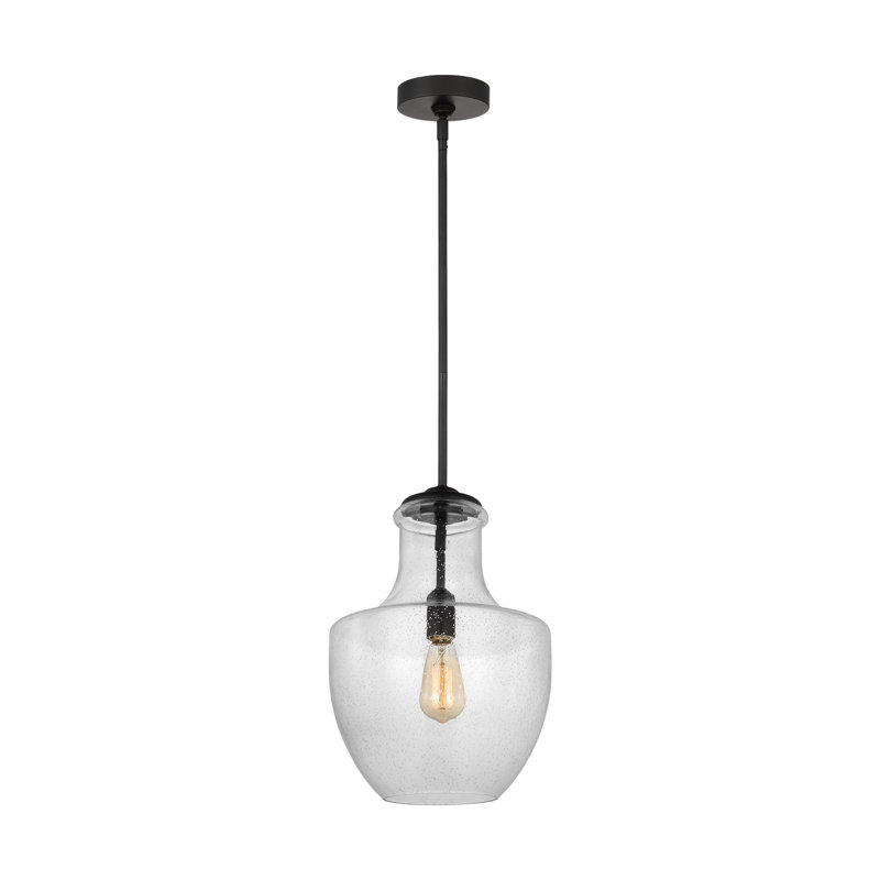 Luminaire suspendu en forme de goutte à 1 lumière Ravenna, Nuit noire