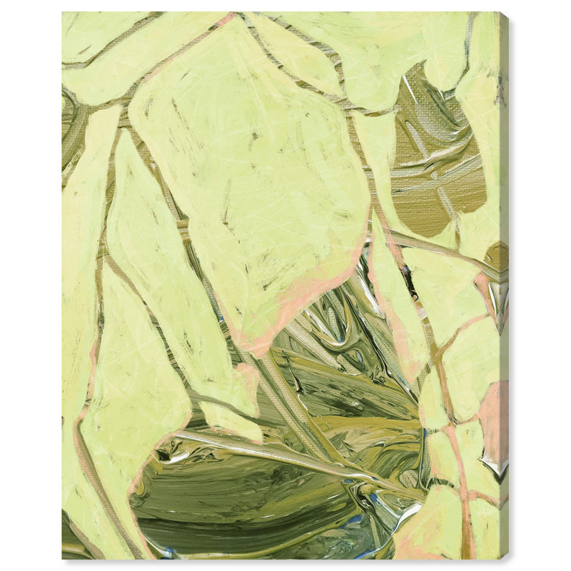 «Layered Vines Floral Decor», impression sur toile par Notoriart, H 16 po x l 20 po, Toile tendue avec châssis
