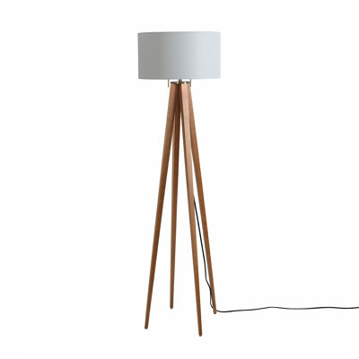 Quattro 61" Linen Floor Lamp